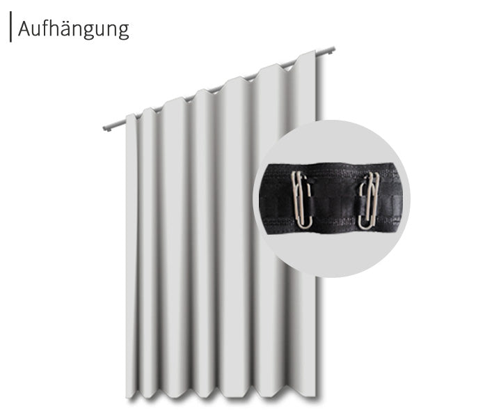 psssst Akustikvorhang 640g/m² | hellgrau