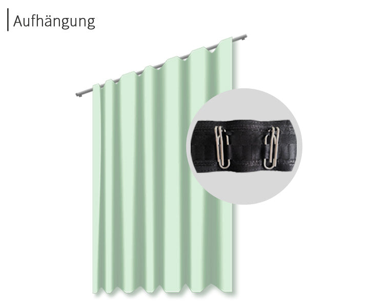 psssst Akustikvorhang 640g/m² | mintgrün