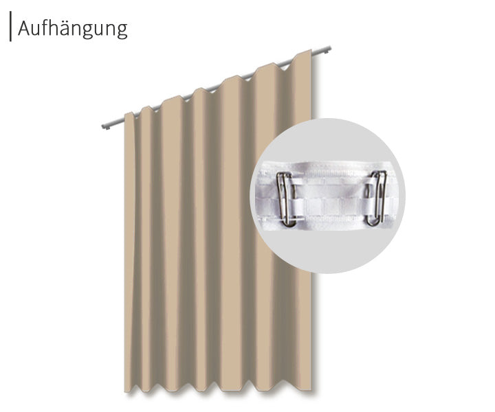 psssst Akustikvorhang 1.300g/m² | taupe