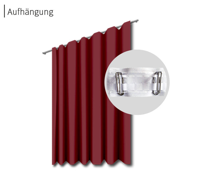 psssst Akustikvorhang 640g/m² | bordeaux