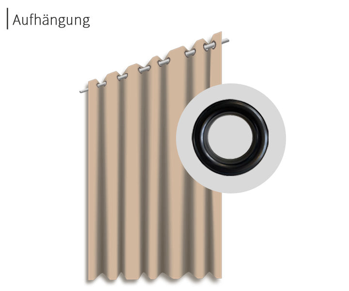 psssst Akustikvorhang 1.300g/m² | taupe