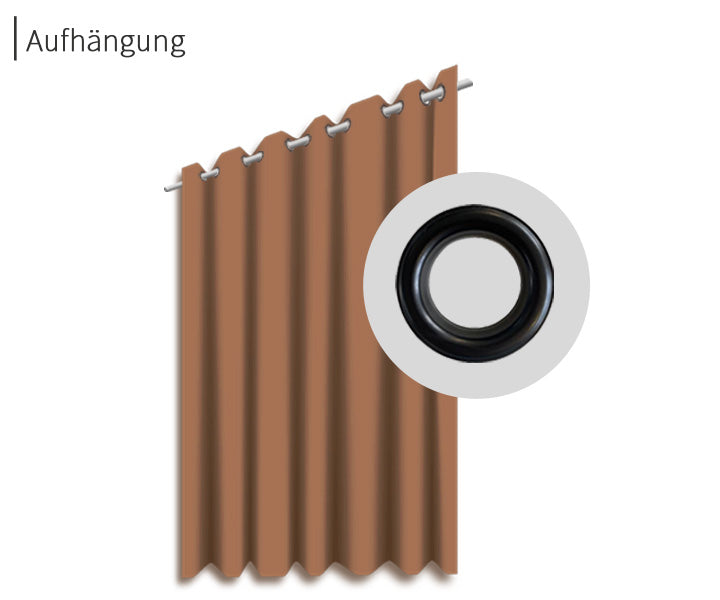 psssst Akustikvorhang 640g/m² | walnuss