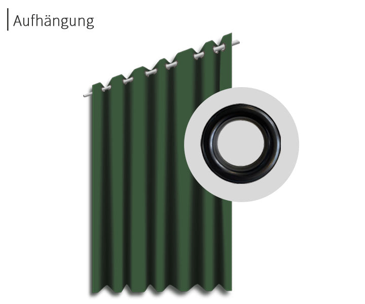psssst Akustikvorhang 640g/m² | moosgrün