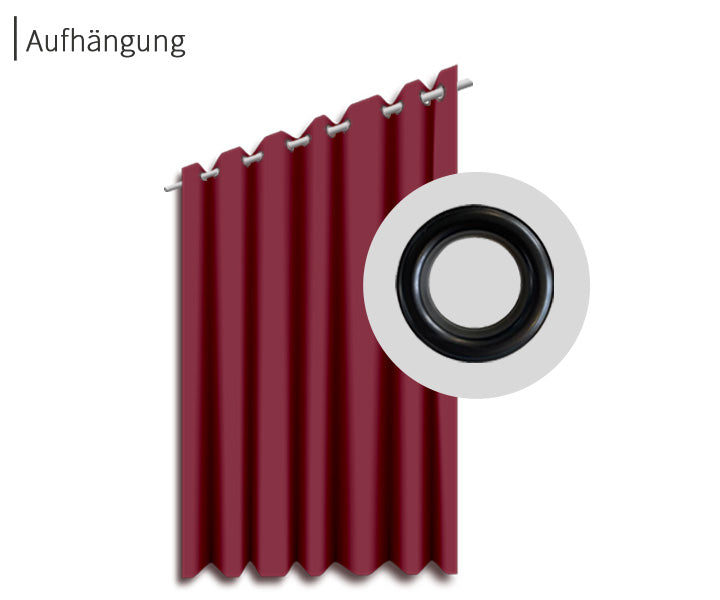 psssst Akustikvorhang 640g/m² | bordeaux