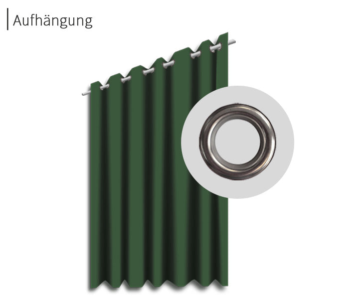 psssst Akustikvorhang 640g/m² | moosgrün