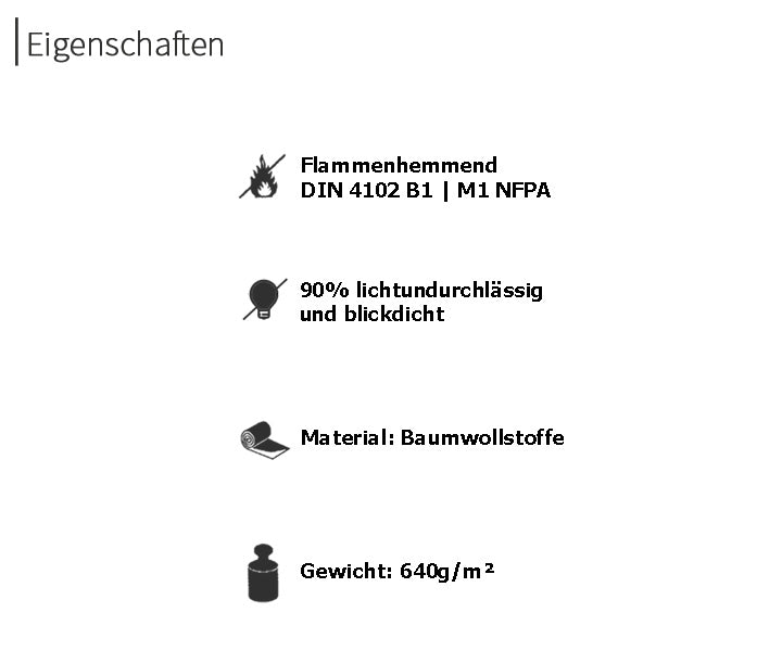 psssst Akustikvorhang 640g/m² | schwarz