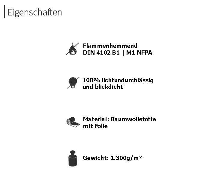 psssst Akustikvorhang 1.300g/m² | weiß
