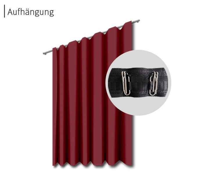 psssst Akustikvorhang 1.300g/m² | bordeaux