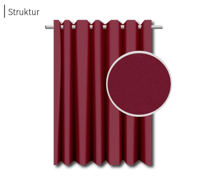 psssst Akustikvorhang 1.300g/m² | bordeaux
