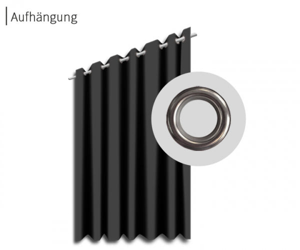 psssst Akustikvorhang 1.300g/m² | schwarz