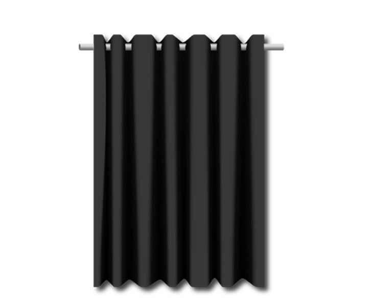 psssst Akustikvorhang 1.300g/m² | schwarz