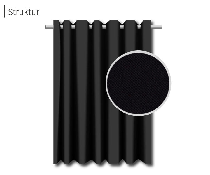 psssst Akustikvorhang 1.300g/m² | schwarz
