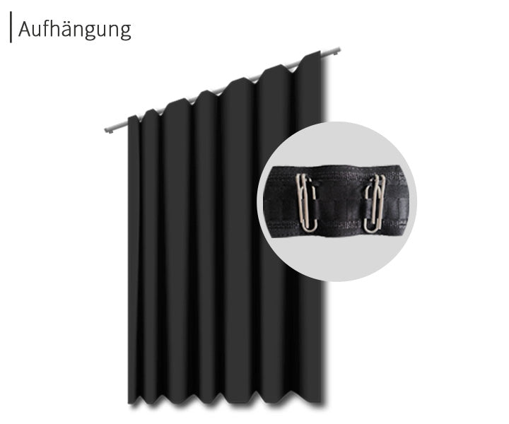 psssst Akustikvorhang 1.300g/m² | schwarz