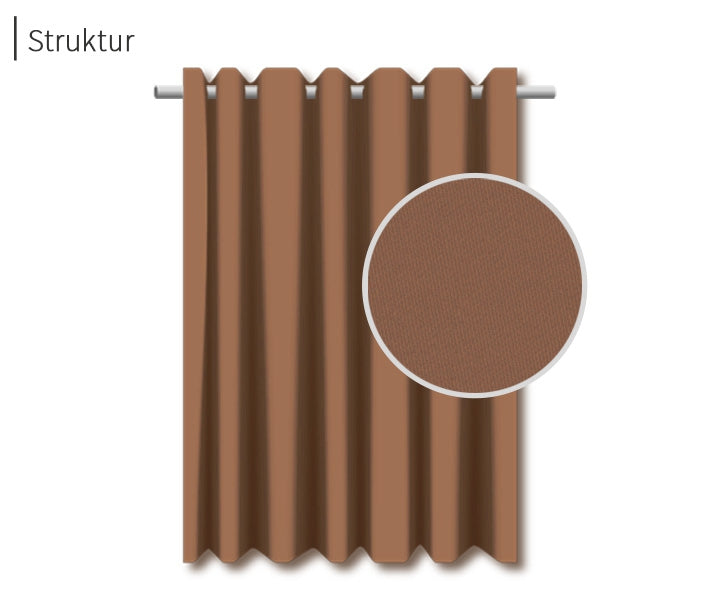 psssst Akustikvorhang 1.300g/m² | walnuss