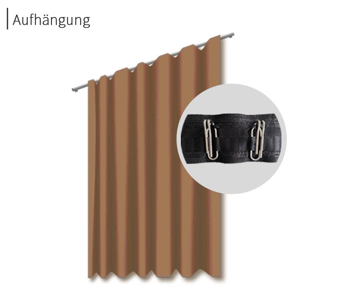 psssst Akustikvorhang 1.300g/m² | walnuss