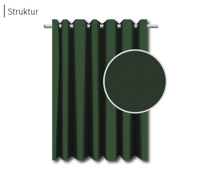 psssst Akustikvorhang 640g/m² | moosgrün